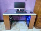 Own Designed Smart Glass Top Computer Table – 4x2 Feet
