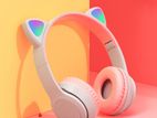P47m Wireless Bluetooth Headphone Cat Rgb Led