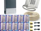 pabx 16 Line machine 16-Pcs Telephone Total Package Intercom