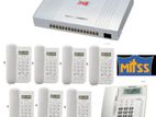 Pabx-Intarcom 08 Line machine 8-telephone set Full package