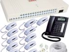 PABX System 12-Line & 12 Telephone Set Intercom Package in bd