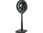 Pakhtun Louver 14-Inch High Speed Pedestal Stand Fan (Black)
