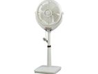Pakhtun Louver 14 Inch Pedestal Stand Fan (White)