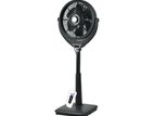 Pakhtun Louver 14-Inch Pedestal Stand Fan With Remote (White)