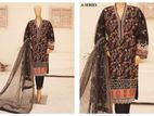 Pakistani Bin Saeed Luxury Organza 3-Piece with Full Embroidery