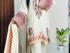 Pakistani Inspired Sequence Work 3-Piece Dress