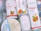 Papaya Face and body whitening Soap+Lotion+ milk soothing gel Combo