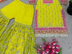 Party Wear Look Fancy Top-Dupatta and Fully Stitched Gharara