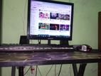 PC, monitor, liting keyboard Mouse full set