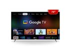 Pentanik 75 Inch 4K Frameless Voice Control Google TV