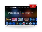 Pentanik 85 Inch 4k Frameless Voice Control Google Tv