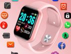 [ Pink ]-Y68 D20 Smart Watch Waterproof