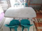 Plastic Chair & Table