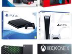 Playstation 4 & 5, Xbox series Nintendo console available