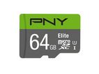 PNY Elite Class 10 U1 64GB microSD Memory Card