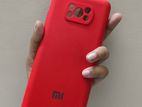 Poco X3 Red Silicone Phone Cover