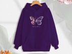 Premium Comfortable (Butterflies Glob) Ladies winter hoodie