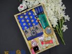 Premium Silk Katan Saree Combo Pack – Blue