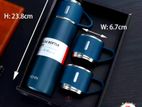 Premium Stainless Steel 1 Bottle & 3 Mug Set | 500ml Capacity