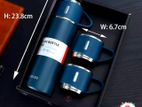 Premium Stainless Steel 1 Bottle & 3 Mug Set | 500ml Capacity