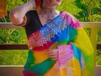 Printed Half Silk Saree