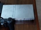 PS2 SLIM WITH 1 CONTROLLER AND ORIGINAL ADAPTER LAN USB PORT