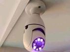 PTZ Full HD WiFi IP Camera With Bulb E27