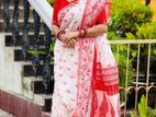 Puja Special New Digital Print Sharee with Blause Pcs