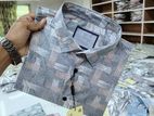 Pure Cotton Full Sleeve Print Shirt For Men's