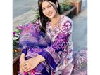 Pure Dubai Silk Digital Print Three Piece