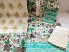 PURE KHADDI COTTON SCREEN PRINT STITCH 3PIC