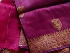 Pure kora banarashi saree