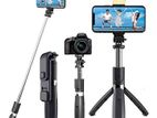 Q07 Selfie Stick Tripod with Light and Bluetooth Remote Control (100cm)