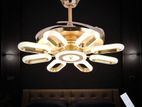 Qulik 48" Modern Chandelier Ceiling Fan, 3 Colour Change Light| Q-K6303
