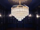 Qulik Crystal Remote Control Chandelier Fan Q-T8329
