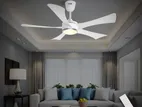 Qulik Falcon 53" BLDC Remote Control Underlight Ceiling Fan Pearl White