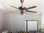Qulik Luxoria UL 52" Flower Lampshade Under-light Ceiling Fan Q-8118-AC