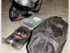 Racer Helmet And Body Safety
