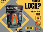 Racing Moto Sports Disk Lock- Large (Acid, Drill & Saw Proof)