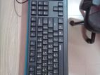 Rapoo NK1800 USB Optical Black Keyboard with Bangla