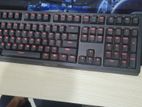 Rapoo Vpro V510 gaming backlit keyboard and Fantech rgb mouse.