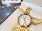 Rare CITIZEN Vintage Pocket Watch Golden JAPAN