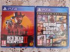 Rdr2, Gta5 Ps4 Game Disc