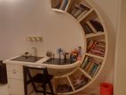 Reading Table With Book Cabinet.