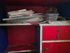 Reading Table with Shelves & Drawers For Sale