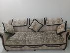 Real Mehogoni Wood 6 Seater Sofa in Good Condition