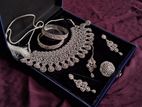 Reception Diamond Cut Jewellery set