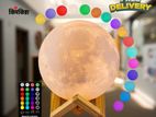 Rechargeable 3D Moon Lamp With Remote -18 CM