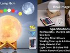 Rechargeable 3D Moon Lamp With Remote 8Cm.