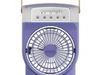Rechargeable Air Cooler Fan With Mist Flow – Black/Green/Purple Color